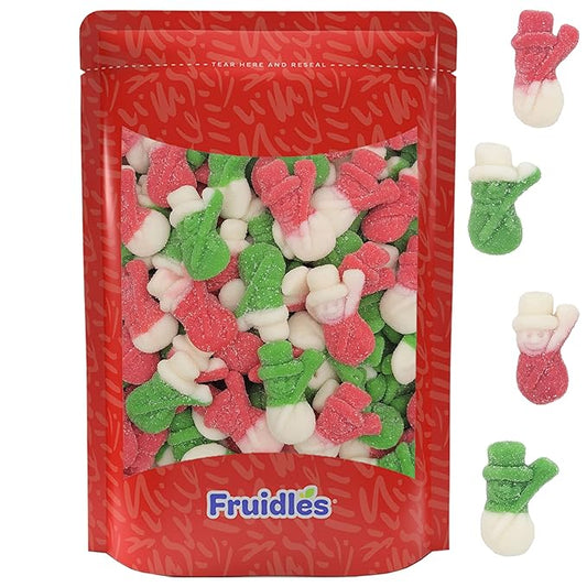 Fruidles Christmas Snowman Gummy Candy, Delicious Gummies, Fun and Festive Holiday Snacking, Party Favor (1 Pound)