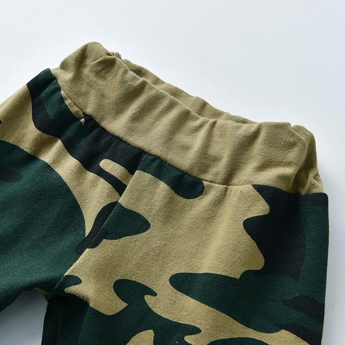 KuKitty Newborn Infant Baby Boy Clothes Long Sleeve Romper + Pants + Hat 3PCS Outfits Set