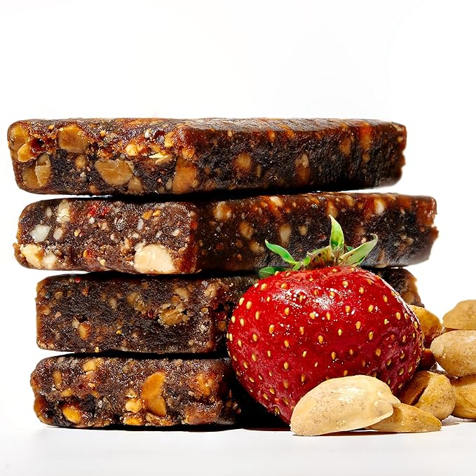 JONESBAR (Peanut Butter & Jelly, 4 Count (Pack of 1)), USDA Organic Fruit & Nut Bar, Non-GMO, Kosher, Vegan, Gluten Free, Simple Snack Bar