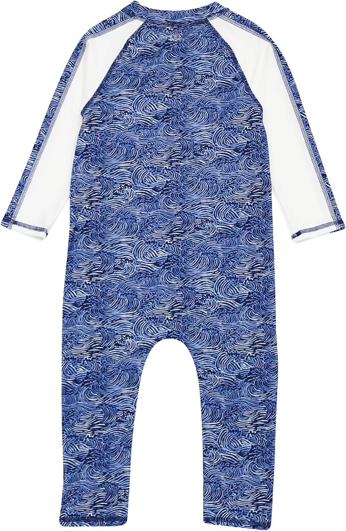 SwimZip Boys' Long-Sleeve UPF 50+ Swimsuit for Baby, Toddler, & Little Boys
