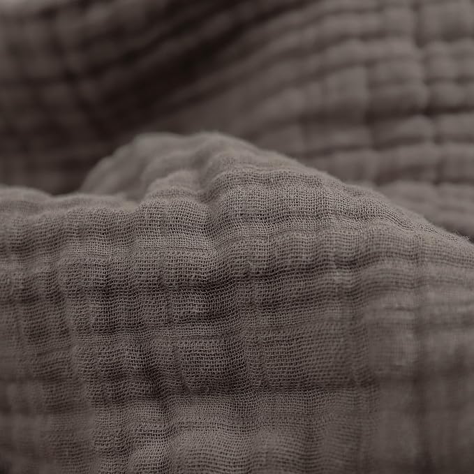 Little Unicorn Newborn Receiving Quilt | Ultra- Soft, Multi-Layered Muslin Fabric | Gift for Newborns & on-The-go (Mocha)