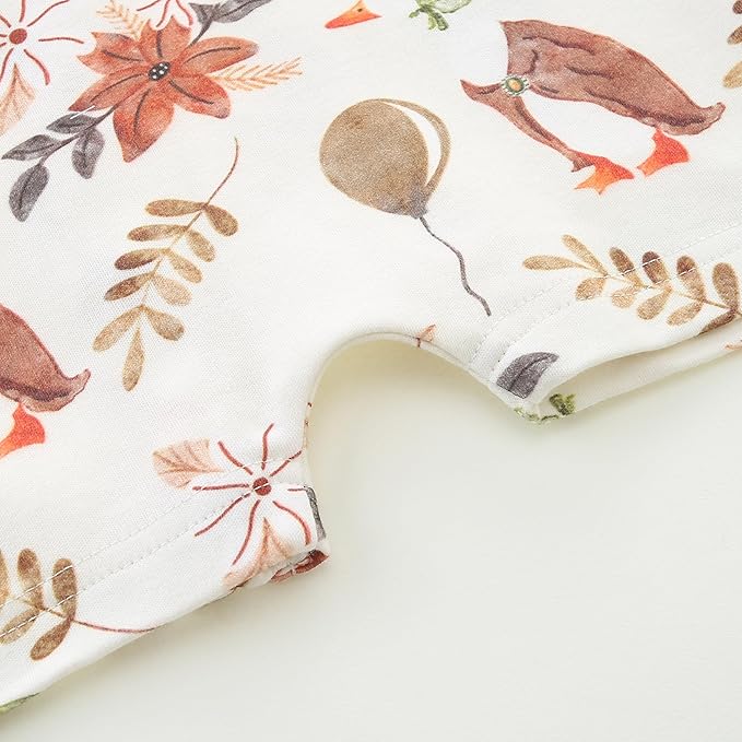 Baby Boy Girl Romper Short Sleeve 100% Cotton Bodysuit Outfits 2 Way Zipper Jumpsuit