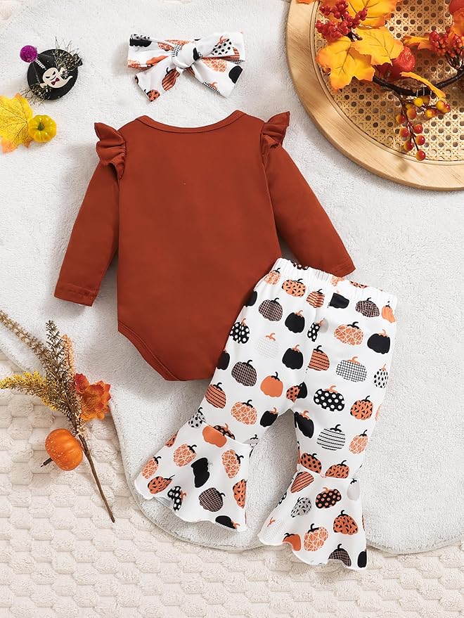 Baby Girl Clothes Newborn Infant Outfits Cute Summer Clothes Spring Romper Set+Hat+Headband