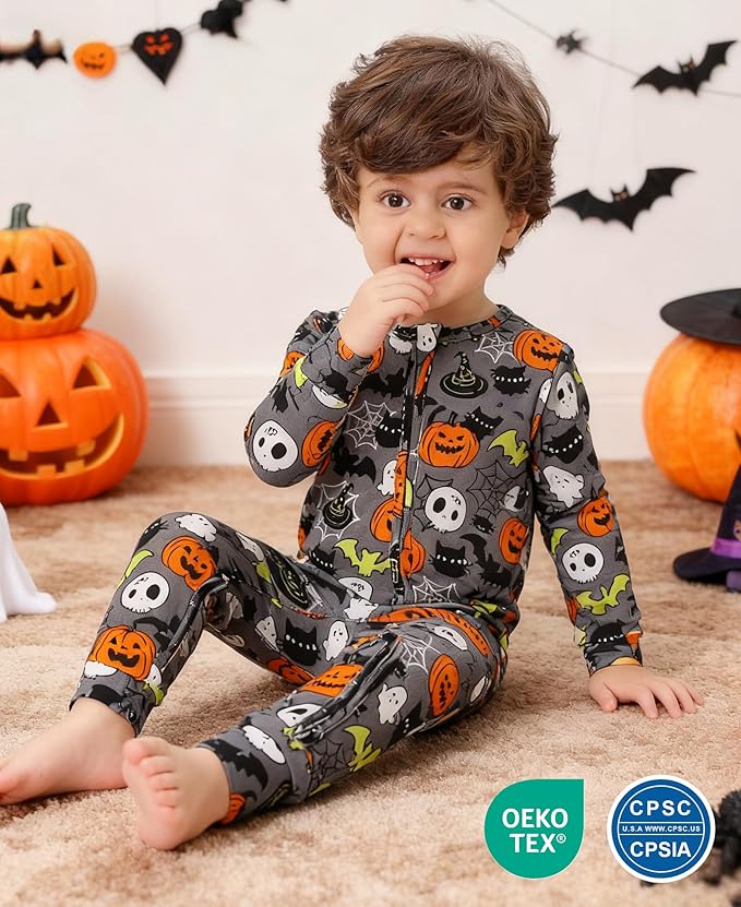 Footless Pajamas Baby Boy Girls, Viscose from Bamboo Baby Pajamas, Two Way Zipper Sleepers, Newborn Pjs