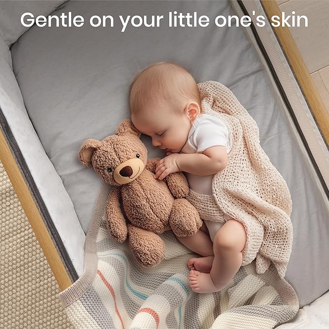 Tutti Bambini Premium Bassinet Sheets (2 Pack) - Soft & Breathable Bamboo Jersey, Double-Strength Bedside Sleeper Sheets, Fits Mattresses from 20.8 x 31.5 in to 23.6 x 35.4 in (Grey/Cloud)