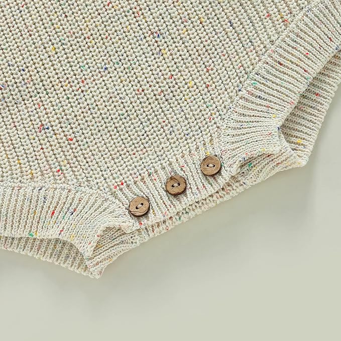 FYBITBO Baby Girl Boy Sweater Knit Oversized Pullover Sweatshirt Romper Onesie Warm Fall Winter Clothes Outfit Newborn