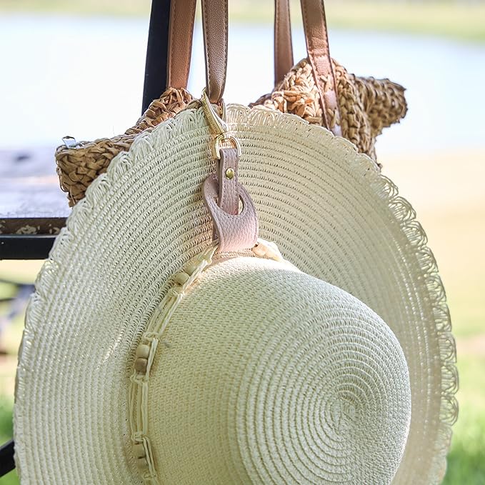 Hat Clip for Travel, Hands-Free Bag, Backpack, Purse, and Hiking Gear Clip-on Holder Strap for Baseball, Snapback, and Ponytail Caps