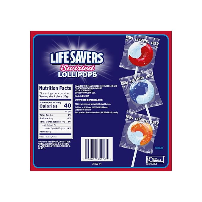LIFE SAVERS® Swirl Lollipops 72 count box