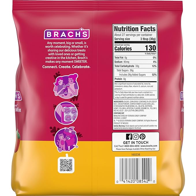 Brach's Mellowcreme Autumn Mix Candy, Halloween Candy, Fall Treats, 2lb Bag