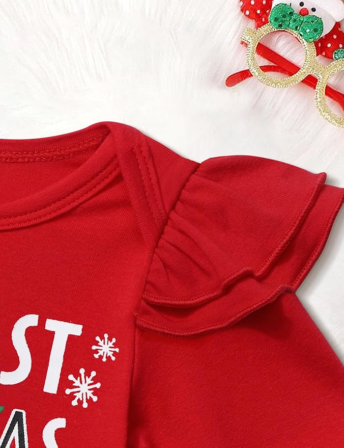 Infant Newborn Baby Girl Clothes Baby Girl Outfits For All Seasons Long Sleeve Snap Romper Pant Sets With Headband