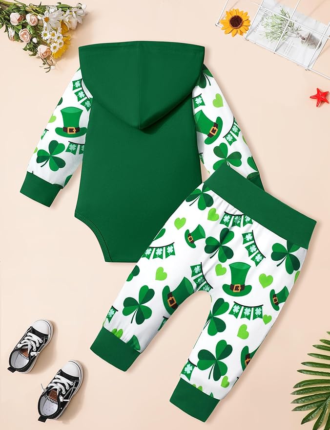 Fommy Newborn Baby Boy Clothes Plaid Letter Print Long Sleeve Hoodies + Long Pants 2PCS Fall Winter Outfits Set