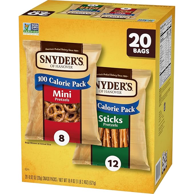 Snyder's of Hanover Variety Pack Pretzels, 20 Count 0.92 Oz