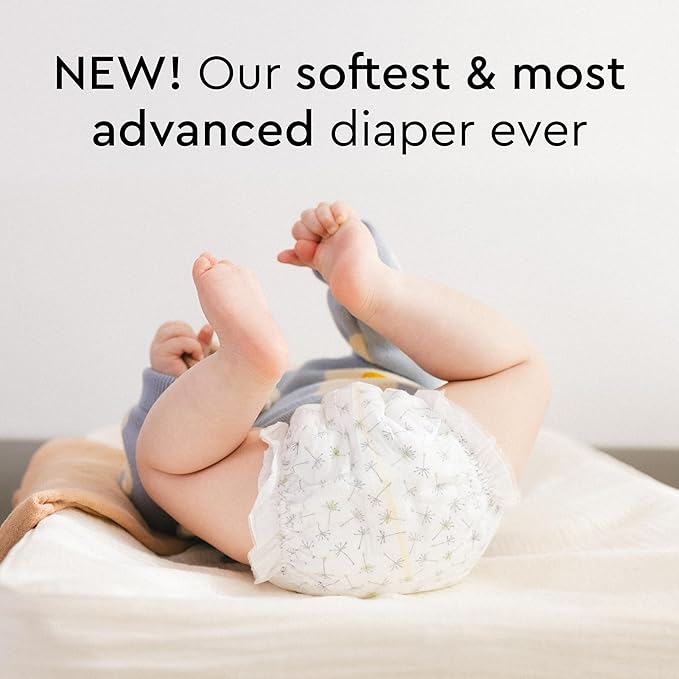 Baby Diapers - Size 3 (13-22 lbs), Half-Monthly Supply (87 Count), Leak Protection, Skin-Friendly, Ultrasoft, Perfume- & Chlorine-Free, Hypoallergenic, Dermatologist Tested, Oeko-TEX®