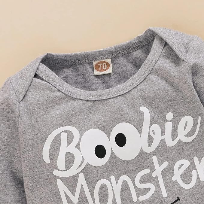 Newborn Infant Baby Clothes Long Sleeve Romper + Pants + Hat 3PCS Outfits Set