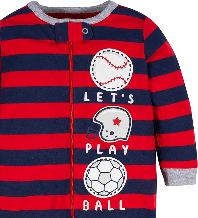 Gerber Baby Boys' 2-Pack Footed Pajamas