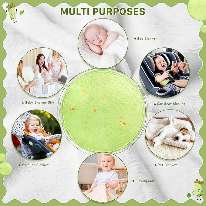 Spinacia Blanket Baby, Spinacia Swaddle, Blanket for Newborn Toddler, 285 GSM Soft Flannel Wearable Wrap Blanket Funny Gifts for Baby Shower Boy Girl 0-3 6 9 Months