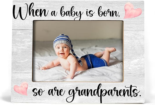 Baby Picture Frame, Ultrasound Picture Frames, When a Baby is Born So is a Grandparents, New Grandparents Gifts First Time 2025, Photo Frame,4x6 inch
