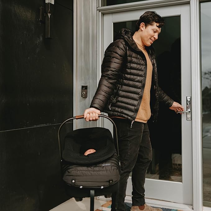 Little Unicorn Infant Car Seat Footmuff – Weather-Resistant Baby Bunting Bag with Magnetic Closure, Non-Slip Backing & Open Harness Design – Universal Fit Winter Cover for Baby Car Seat & Stroller