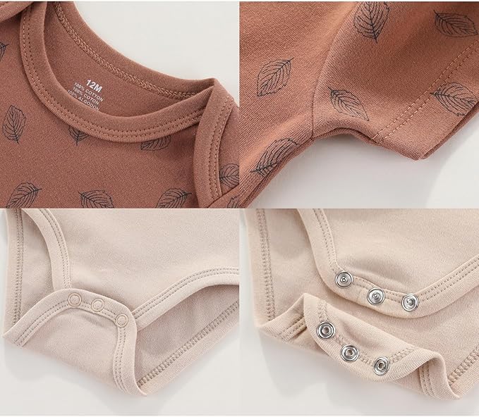 Newborn Layette Gift Set Bodysuits Pants for Baby Girl and Boy 24 Piece 100% Cotton Essentials and Accessories