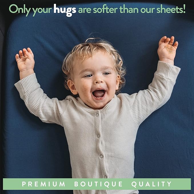 Bassinet Sheets 20x30 Inch for Graco Travel Lite Crib, Sense2Snooze, My View 4 in 1, Dream Suite and Guava Bassinet – 100% Jersey Cotton Fitted Sheets – Light + Dark Sage Green – 2 Pack