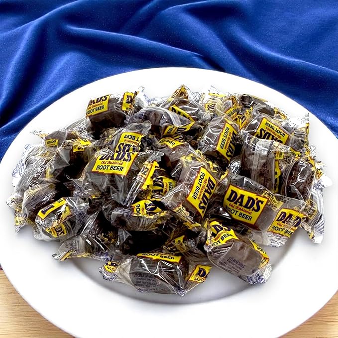 Root Beer Barrels Hard Candy -1.5 lbs Old Fashioned Candy, Classic, Individually Wrapped-Perfect for Parties, Celebrations, and More(24 oz