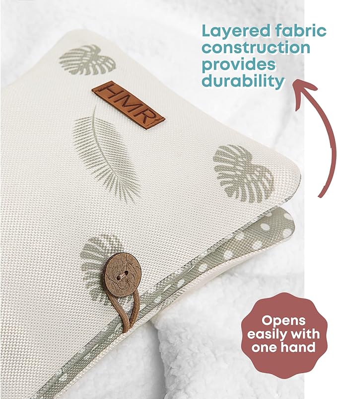 HAMUR Baby Diaper Bag Organizer – Travel-Friendly, Compact & Foldable | Stroller Pouch for Newborn Essentials – Must-Have for Boys & Girls (Leaves)