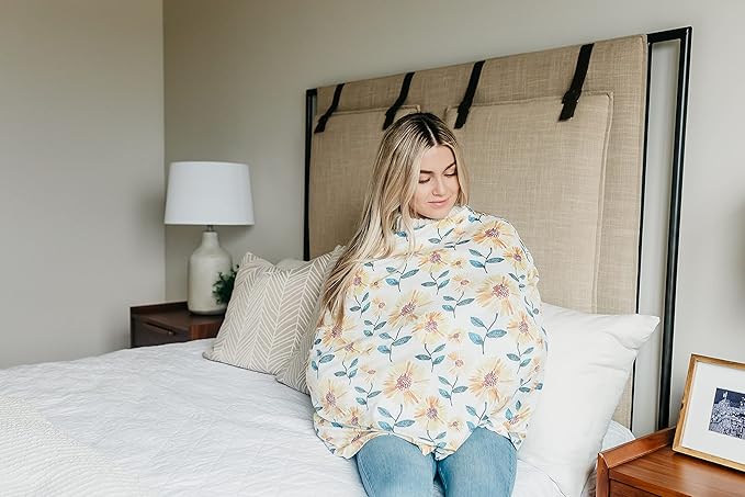 Sunnie Multi-Use Cover: Car Seat, Nursing & Stroller Cover - Stretchy Fabric, All-Season, Stylish Designs