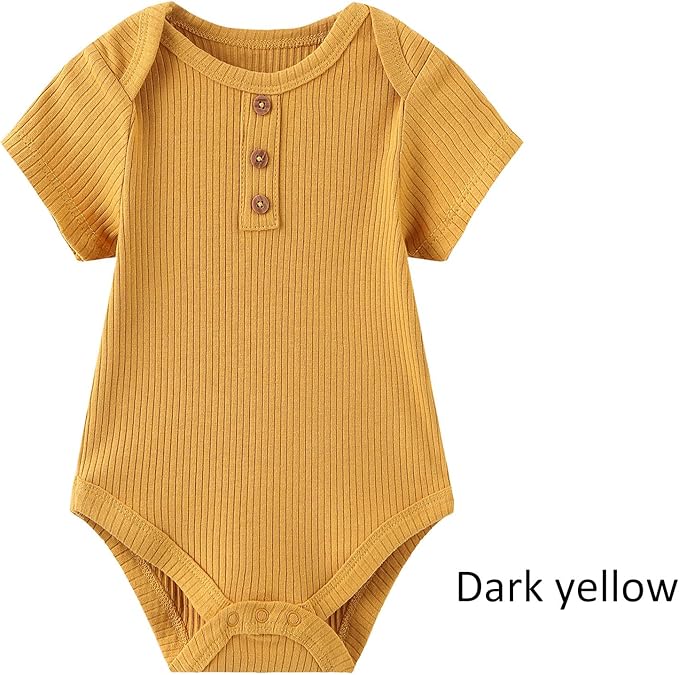 Baby Bodysuit Boy Girl Clothes Soft Newborn Infant Outfit Short Sleeve Romper