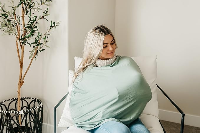 Copper Pearl Multi-Use Cover: Car Seat Covers, Nursing Cover, and Stroller Cover for Sun - Stretchy Fabric, All-Season Use, Stylish Designs, Easy Access for Moms - Briar