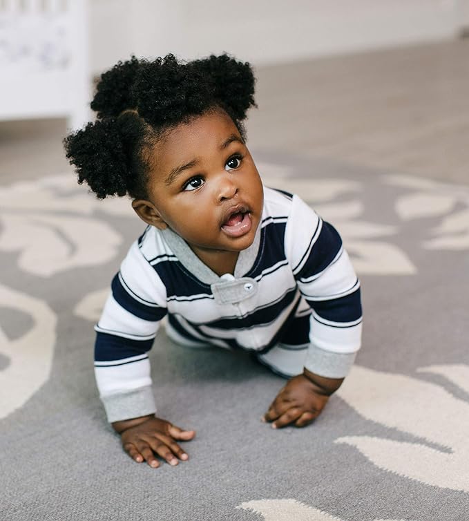 Burt’s Bees Baby Boys' One-Piece Sleep and Play 100% Organic Cotton PJs