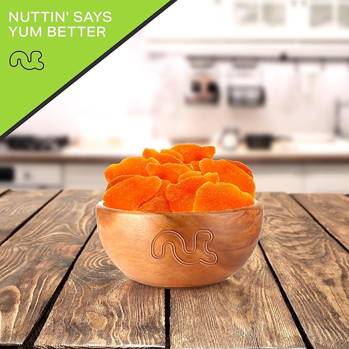 NUT CRAVINGS - Sun Dried Mango Slices, Lightly Sweetened (8oz, 1 Pack) Bulk Dry Fruits Packed Fresh in Resealable Bag - Sweet Healthy Snack, Naturally Grown, Vegan, Kosher