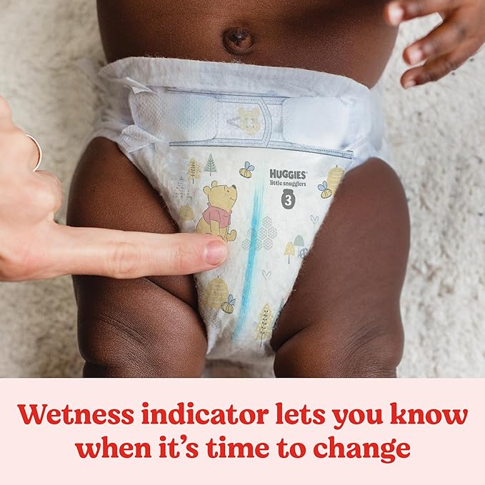 Huggies Size 4 Diapers, Little Snugglers Baby Diapers, Size 4 (22-37 lbs), 58 Count