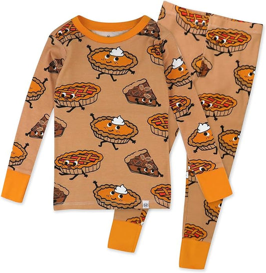 HonestBaby Classics 2-Piece Pajamas Sleepwear Pjs 100% Organic Cotton for Baby, Toddler, Kids