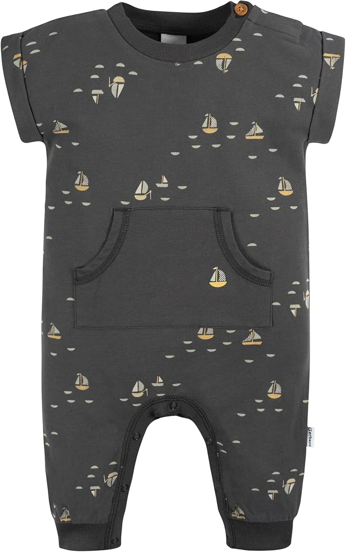 Gerber baby-boys Short Leg and Long Leg Romper Set