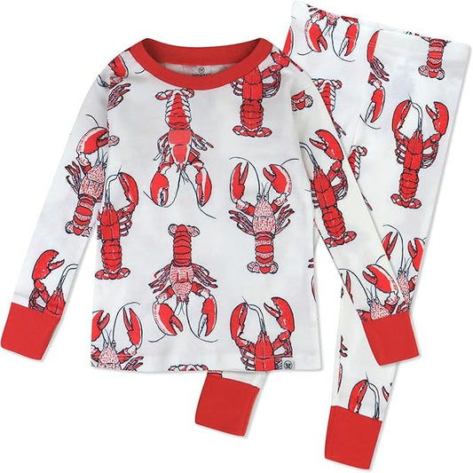 HonestBaby unisex-baby Celebration 2-piece Pajamas Sleepwear Pjs 100% Organic Cotton for Baby, Toddler, Kids