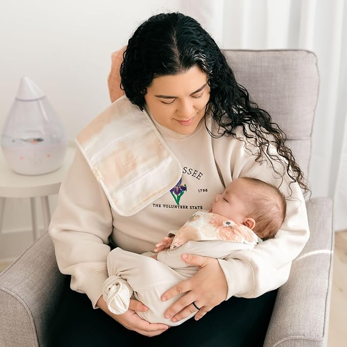 Crane Baby Cotton Muslin Burp Cloths Set of 3, Absorbent Floral Baby Burp Cloths, Newborn Essentials, Registry Must-Haves Pink Floral Burp Cloth