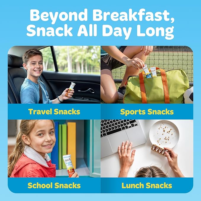 Blake's Seed Based Breakfast Bars with Protein — Variety Pack (24 Count), 5g Clean Plant-Based Protein, Gluten Free, Nut Free, Dairy Free & Vegan, Healthy Snacks for Kids or Adults, School Safe