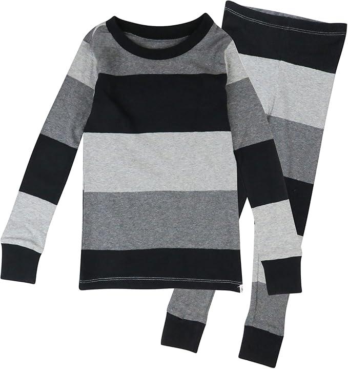 HonestBaby unisex-baby Celebration 2-piece Pajamas Sleepwear Pjs 100% Organic Cotton for Baby, Toddler, Kids