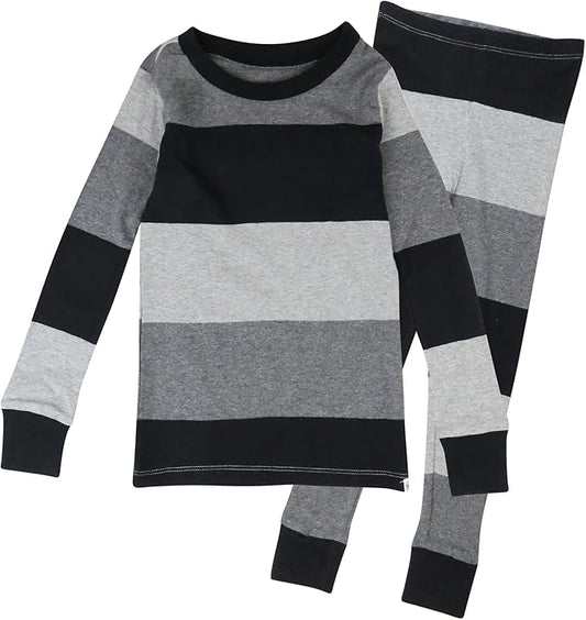 HonestBaby unisex-baby Celebration 2-piece Pajamas Sleepwear Pjs 100% Organic Cotton for Baby, Toddler, Kids