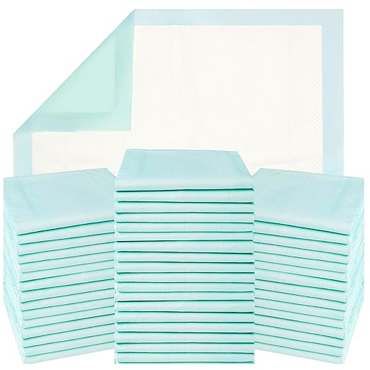 GREEN LIFESTYLE Underpads - Chucks Pads Disposable Adults, for use as Incontinence, Pet, Pee Pads for Dogs, Cats, Bunny, Seniors (Pack of 50 - 36x36)
