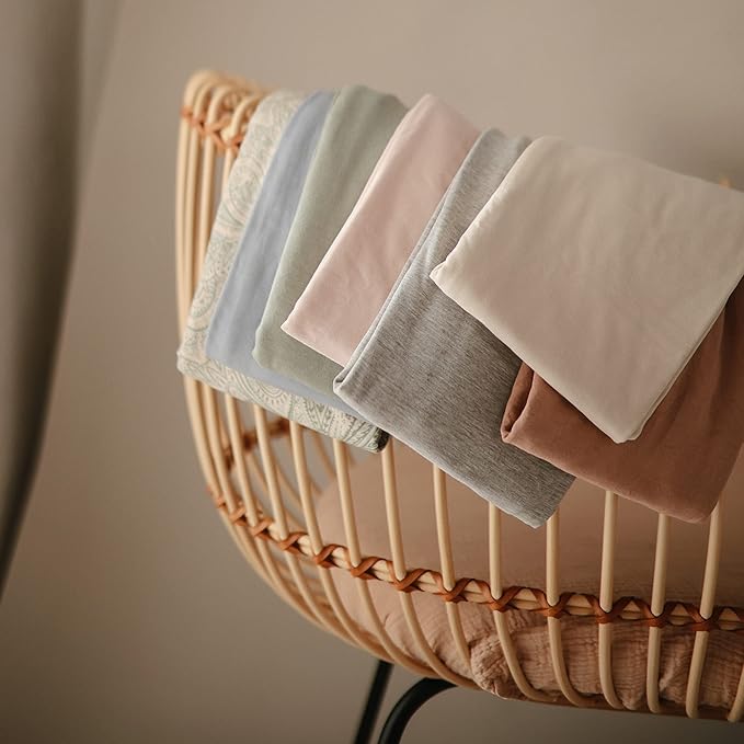 mushie Baby Car Seat Canopy Cover | Breathable & Stretchy Multi Use Cover for Breastfeeding, Nursing, High Chair, Shopping Cart, Strollers (Natural)