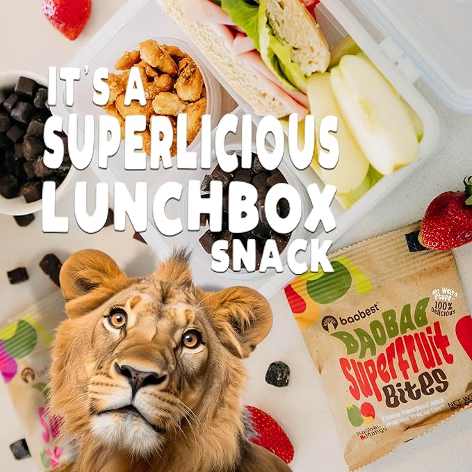 Baobest Superfruit Bites - Baobab Superfruit Variety Pack - Berry, Mango, and Raspberry - Vegan, Gluten Free, High in Vitamin C, Preservative-Free, Superfood Snack from the Tree of Life - 30 Servings