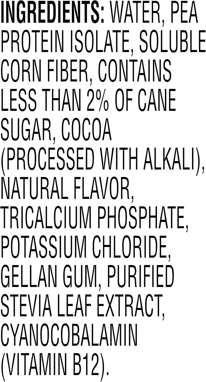 Evolve Plant Based Protein Shake, Double Chocolate, 20g Vegan Protein, Dairy Free, No Artificial Sweeteners, Non-GMO, 10g Fiber, 11 Fl Oz (Pack of 12) - (Formula May Vary)