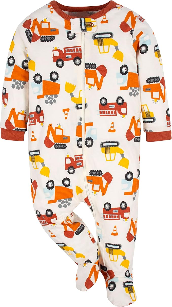 Gerber Baby Boys' 2-Pack Footed Pajamas