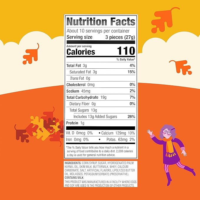 Brach's Milk Maid Caramels, Halloween Candy, 10 oz Bag (Pack of 3)