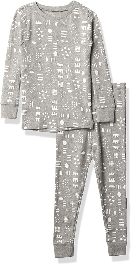 HonestBaby Classics 2-Piece Pajamas Sleepwear Pjs 100% Organic Cotton for Baby, Toddler, Kids