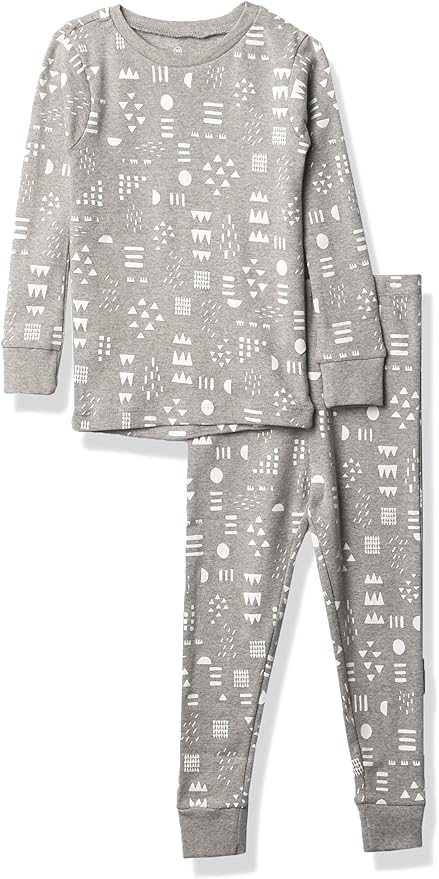 HonestBaby Classics 2-Piece Pajamas Sleepwear Pjs 100% Organic Cotton for Baby, Toddler, Kids