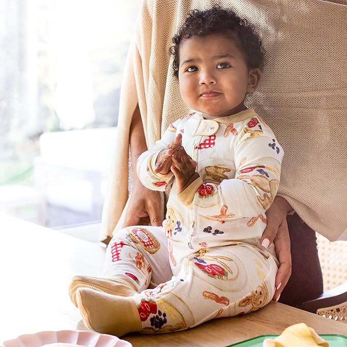 Burt's Bees Baby baby-boys Sleeper Pjs, 100% Organic Cotton, One-piece Footie, Zip Up Jumpsuit, Snug Fit Pajamas