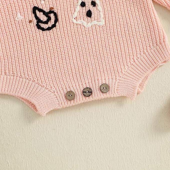 FYBITBO Baby Girl Boy Sweater Knit Oversized Pullover Sweatshirt Romper Onesie Warm Fall Winter Clothes Outfit Newborn