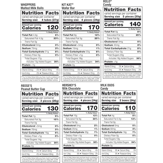 Hershey Miniatures Assorted Flavored, Halloween Candy Bulk Bag, 35.93 oz (115 Pieces)